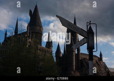 Hogwarts - Wizarding World of Harry Potter - Universal Studios, Orlando, FL Stock Photo