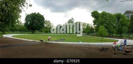 Kensington Palace Fountain Stock Photo