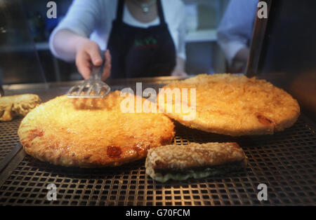 Deep Fried Pizza Glasgow Scotland Stock Photo - Alamy