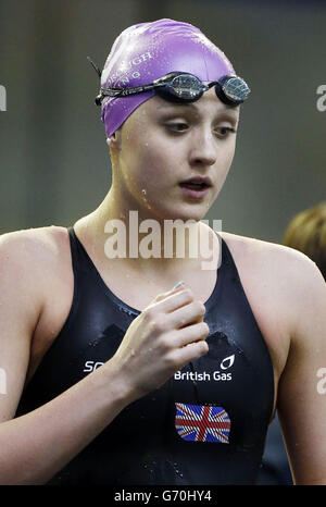 Molly Renshaw during the 2014 British Gas Swimming Championships at Tollcross International Swimming Centre, Glasgow. Stock Photo