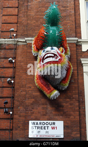 Theatre stock. A Wardour Street sign, London. Stock Photo