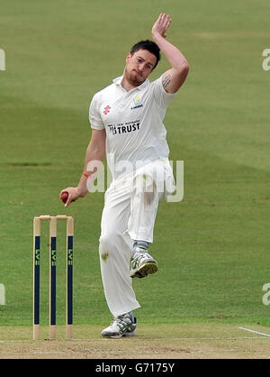 Cricket - LV= County Championship - Division Two - Leicestershire v Glamorgan - Day Two - Grace Road Stock Photo