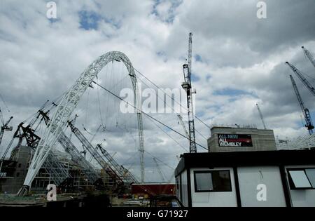 The Wembley Stadium arch Stock Photo