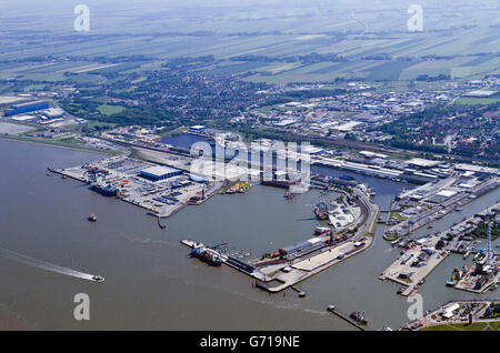America harbour, Old Love, Cuxhaven, Lower Saxony, Germany / Alte Liebe Stock Photo