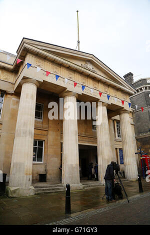 An exterior of the Old Town Hall in Gravesend, Kent, where an inquest heard that recent use of heroin was likely to have played a role in the death of Peaches Geldof. Stock Photo