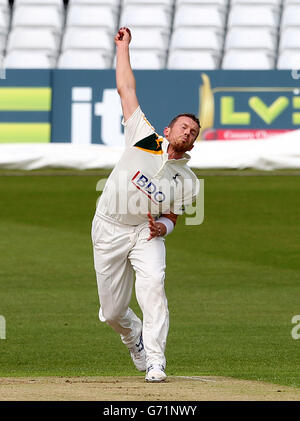 Cricket - LV= County Championship - Division One - Nottinghamshire v Northamptonshire - Day Two - Trent Bridge Stock Photo