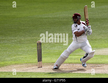 Cricket - LV= County Championship - Division One - Nottinghamshire v Northamptonshire - Day Two - Trent Bridge Stock Photo