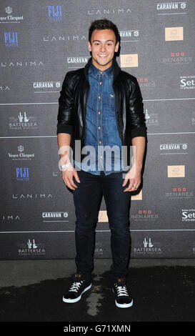 Tom Daley attending the first Battersea Power Station Annual Party at Battersea Power Station, London. Stock Photo