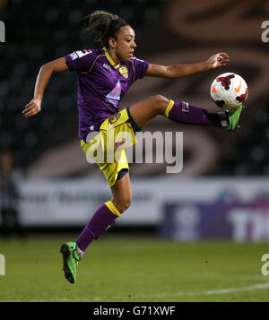 Soccer - FA Women's Super League - Semi Final - Notts County Ladies FC v Aston Villa Ladies FC - Meadow Lane Stock Photo