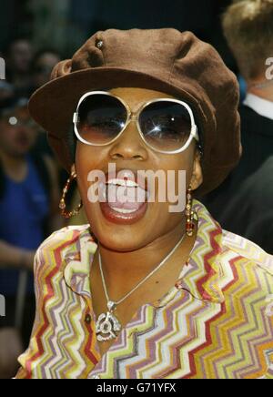 Cast member Macy Gray arrives for the premiere of her latest film Around the World in 80 Days, held at the El Capitan theatre, Los Angeles, California, USA. Stock Photo