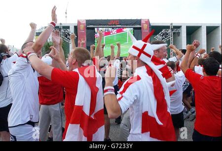 Football euro 2004 football euro 2004 fans hi-res stock