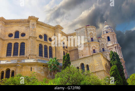 Cathedral of the Incarnation in Malaga, Spain Stock Photo