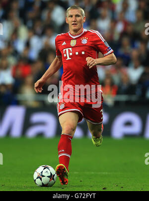 Soccer - UEFA Champions League - Semi Final - First Leg - Real Madrid v Bayern Munich - Santiago Bernabeu. Bayern Munich's Bastian Schweinsteiger Stock Photo