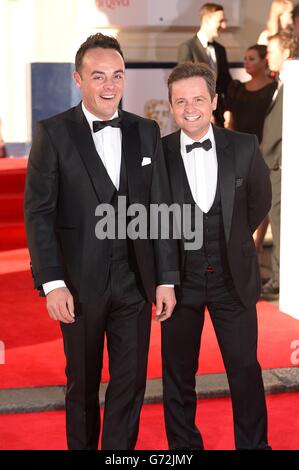 Anthony McPartlin and Declan Donnelly arriving for the 2014 Arqiva British Academy Television Awards at the Theatre Royal, Drury Lane, London. Stock Photo