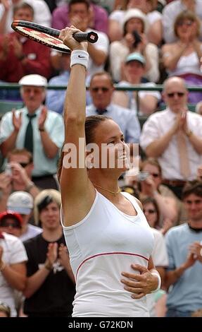 Lindsay Davenport - Wimbledon 2004 Stock Photo