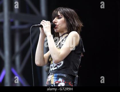 Glastonbury 2004 PJ Harvey Stock Photo