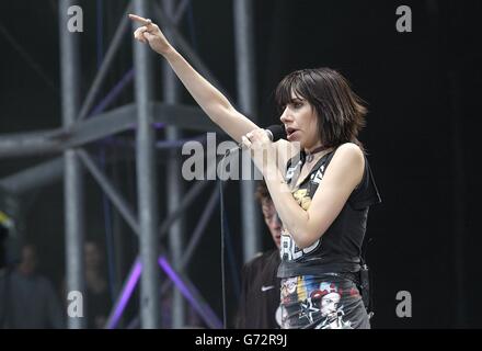 Glastonbury 2004 PJ Harvey Stock Photo