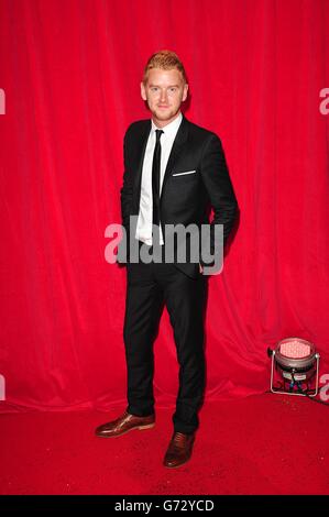 The British Soap Awards - London. Mikey North arriving for the 2014 British Soap Awards at The Hackney Empire, 291 Mare St, London. Stock Photo