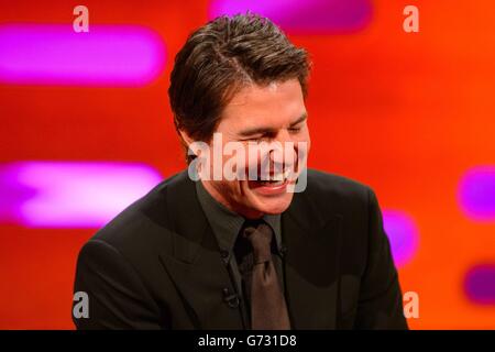 The Graham Norton Show - London. Tom Cruise during a recording of the Graham Norton Show, at the London Studios, in central London. Stock Photo