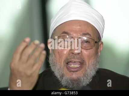 Dr Yusuf al-Qaradawi Stock Photo