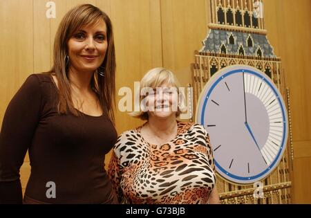 Countdown host Carol Vorderman (left) with Ann Widdecombe at the House of Commons in London, for a reception in recognition of the Channel 4 programme's promotion of literacy and numeracy to all age groups. The channel has recently recommissioned the show, which celebrated its birthday 21st birthday last November, for another five years. Stock Photo