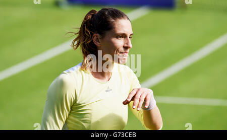 Andrea Petkovic of Germany during The Aegon International Tournament at Devonshire Park, Eastbourne, Southern England. June 20, 2016. Simon  Dack / Telephoto Images Stock Photo