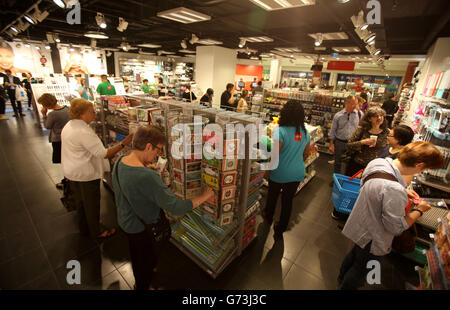 The first Hema shop in the UK opens in Victoria Place in central London. Stock Photo