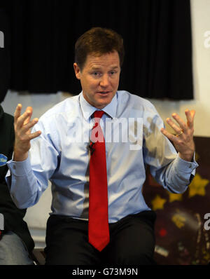 Clegg: I want to finish the job Stock Photo - Alamy