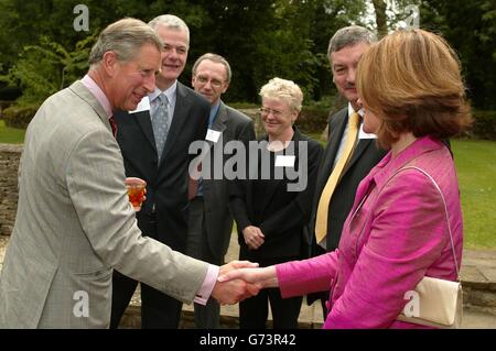 The Prince of Wales with headteachers Stock Photo