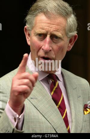 The Prince of Wales with headteachers Stock Photo