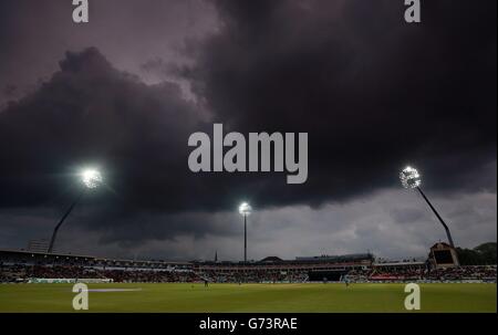 Cricket - Royal London One-Day International Series - Fifth One Day International - England v Sri Lanka - Edgbaston. Grey skies over Edgbaston, Birmingham. Stock Photo