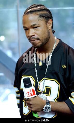 rap artist xzibit during his guest appearance on mtv's... Rap artist Xzibit during his guest appearance on MTV's TRL - Total ...