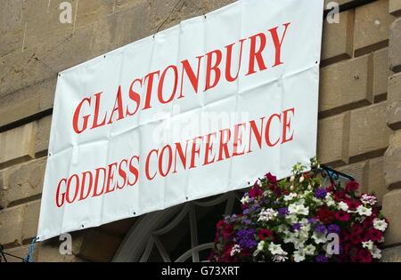 Glastonbury Goddess Glastonbury Stock Photo