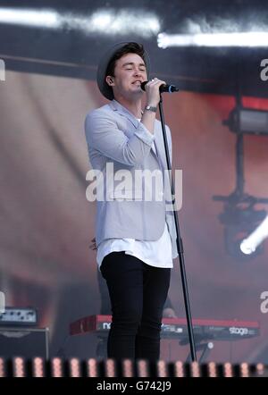 Jake Roche, Rixton performs during KIIS FM's Jingle Ball concert held ...