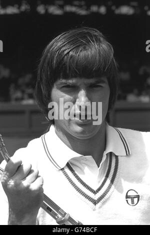 Tennis - Jimmy Connors - Wimbledon. Portrait of American tennis player Jimmy Connors. Stock Photo