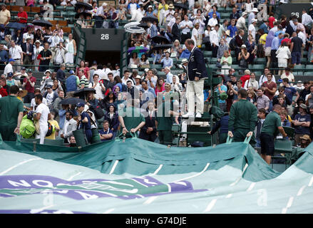 Tennis - 2014 Wimbledon Championships - Day One - The All England Lawn Tennis and Croquet Club Stock Photo