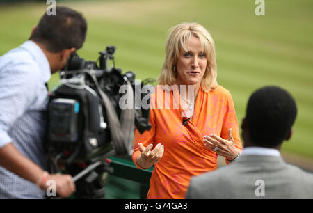 Tennis - 2014 Wimbledon Championships - Day Four - The All England Lawn Tennis and Croquet Club Stock Photo
