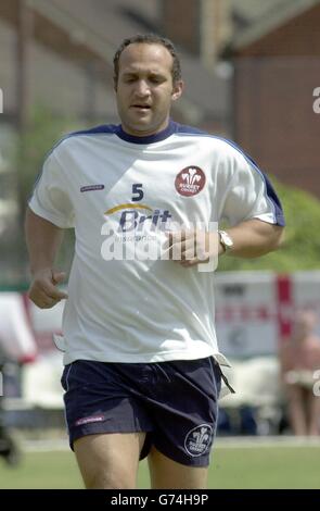 Surrey's Mark Butcher during a training session at the SWALEC Stadium ...