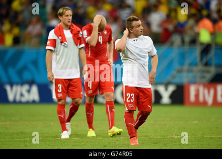 Soccer - FIFA World Cup 2014 - Group E - Switzerland v France - Arena Fonte Nova Stock Photo