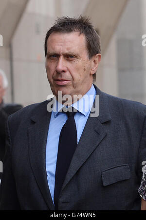 Former News of the World royal editor Clive Goodman arrives at the Old Bailey in London, where a jury is still considering allegations that former News of the World editor Andy Coulson, 46, of Charing, Kent, conspired with Goodman, 56, of Addlestone, Surrey, to commit misconduct in a public office by agreeing to pay police officers for two royal directories. Stock Photo