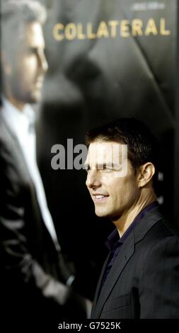 Collateral Premiere - Los Angeles. Actor Tom Cruise arrives for the premiere of his new thriller 'Collateral' in Los Angeles. Stock Photo