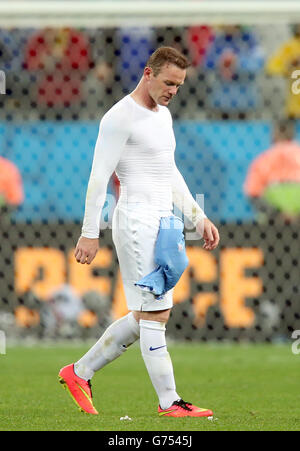 Soccer - FIFA World Cup 2014 - Group D - Uruguay v England - Estadio Do Sao Paulo. Wayne Rooney, England Stock Photo