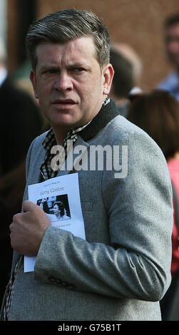 Brian Shivers attends the funeral of Gerry Conlon, who was wrongly convicted of the 1974 IRA Guildford pub bombing, at St Peter's Cathedral, Belfast. Stock Photo
