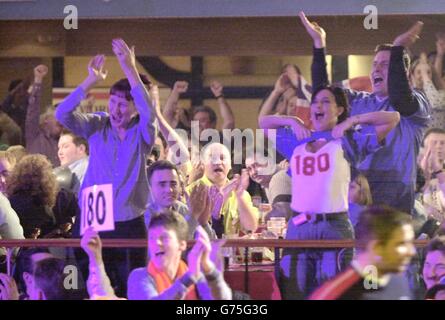 Darts spectators Stock Photo