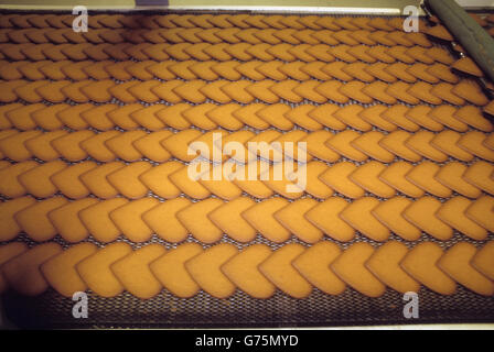GINGERBREAD cookies after baking Stock Photo