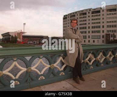 Soccer. Grant Bovey, linked with Nottingham Forest takeover, over looking the Trent end of Nottingham Forest FC Stock Photo