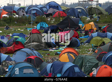 T in The Park 2014 - Aftermath Stock Photo