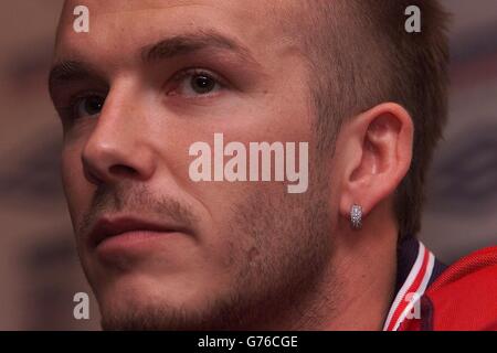 David Beckham at kit launch Stock Photo