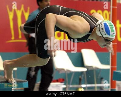 South Africa's Natalie Du Toit during Women's 800m Freestyle heats at the Manchester Aquatic Centre, Manchester. Stock Photo