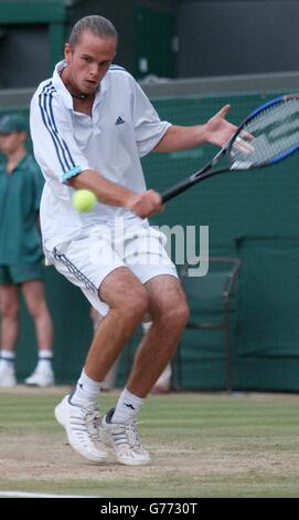 Malisse at Wimbledon 2002 Stock Photo